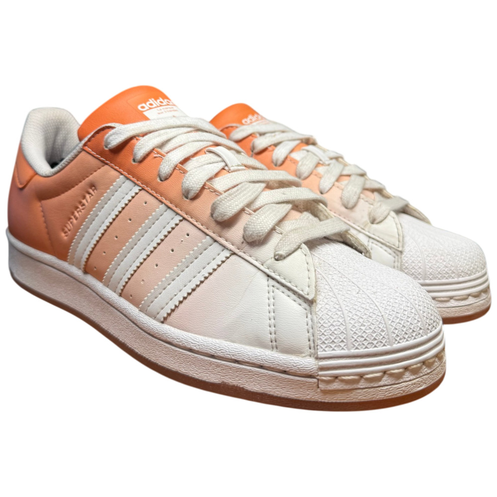 ADIDAS Superstar Women's 8 Gradient Copper Sneakers Orange Leather Shoes Casual - Picture 3 of 11
